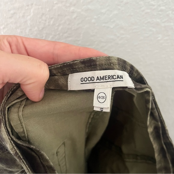 Good American Upgrade Jungle High Waisted Pants Size 25 - Picture 12 of 13